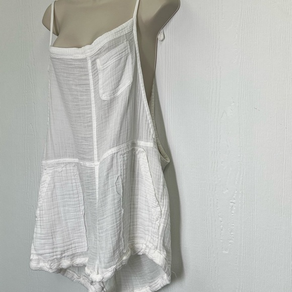 Abercrombie & Fitch - White Lightweight Adjustable Strap Short Romper Size XL - Picture 4 of 9